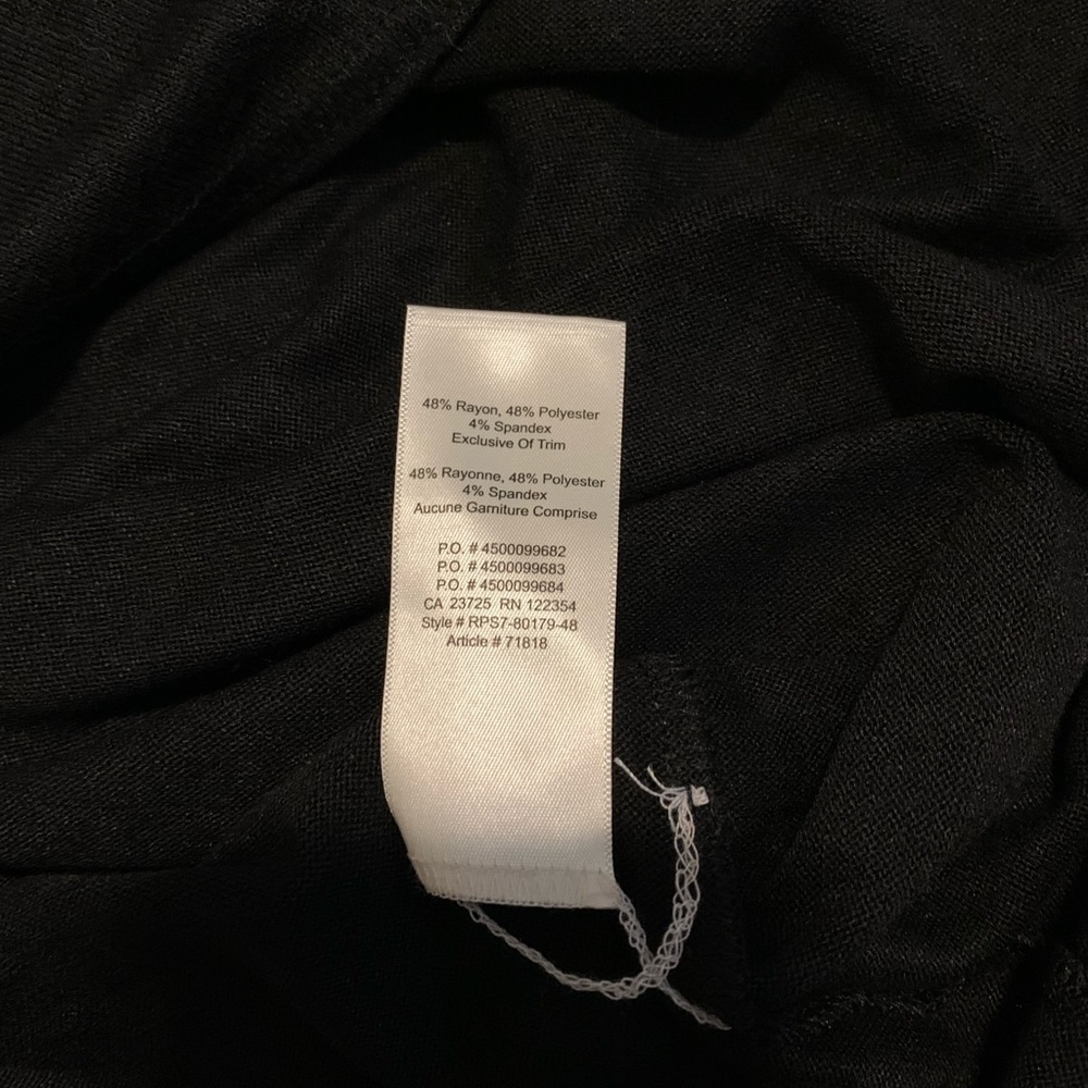 Aritzia Wilfred Free Black Long Sleeve T-Shirt Dress - XS - Picture 5 of 8